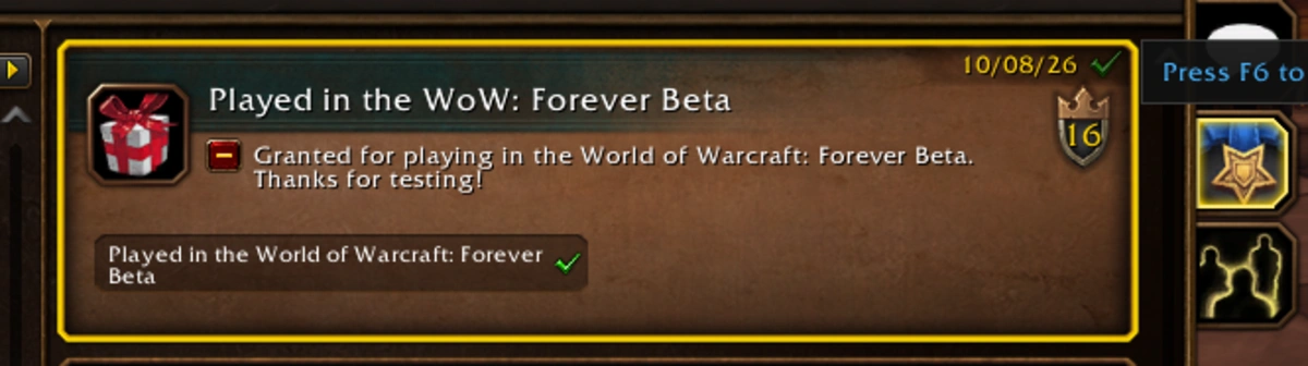 Oyuncular WoW Forever'ın Yeni Legacy Sistemini 16 Legacy Point ile Test Edebiliyor