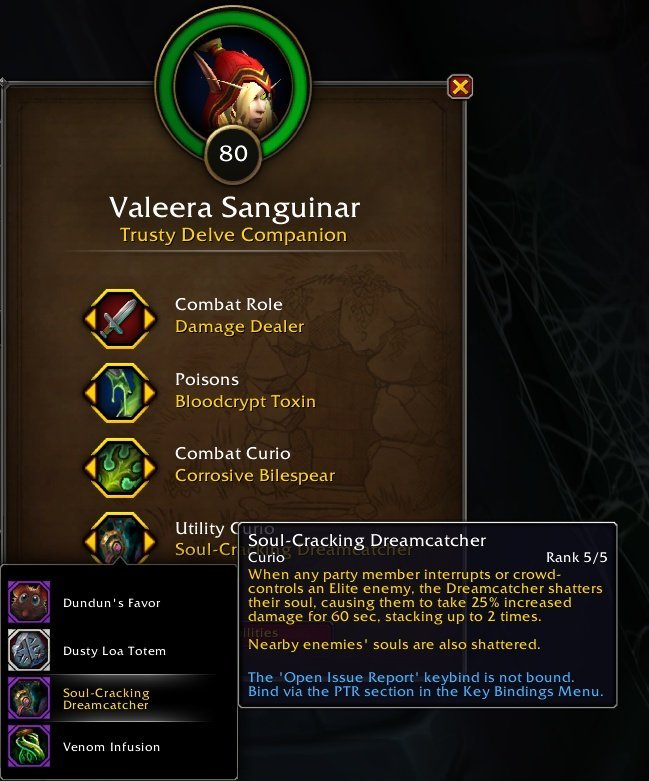 Patch 12.1.5'te Yeni Curio'lar ve Yeni Rank'ler - Delve Curio Değişiklikleri